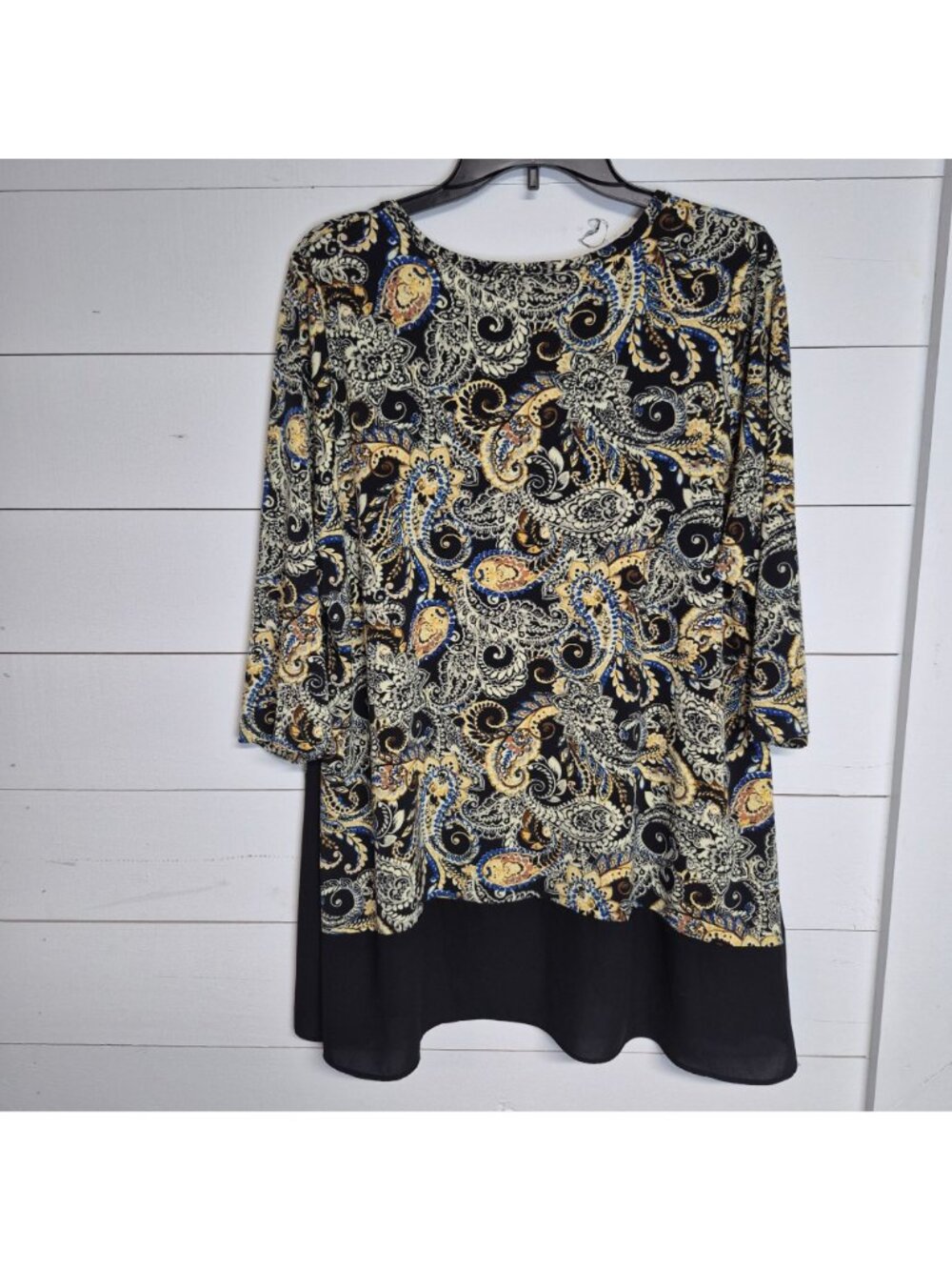 Karen Kane Women's Paisley Print Top 3/4 Sleeve Size 1X - Picture 5 of 7